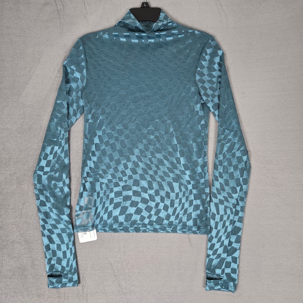 COLLINA STRADA Thumbtastic Top Women's Medium Deep Turquoise USA Made NWT $275